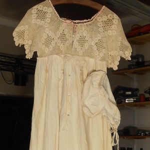 Vintage Women's Night Gown and Cap